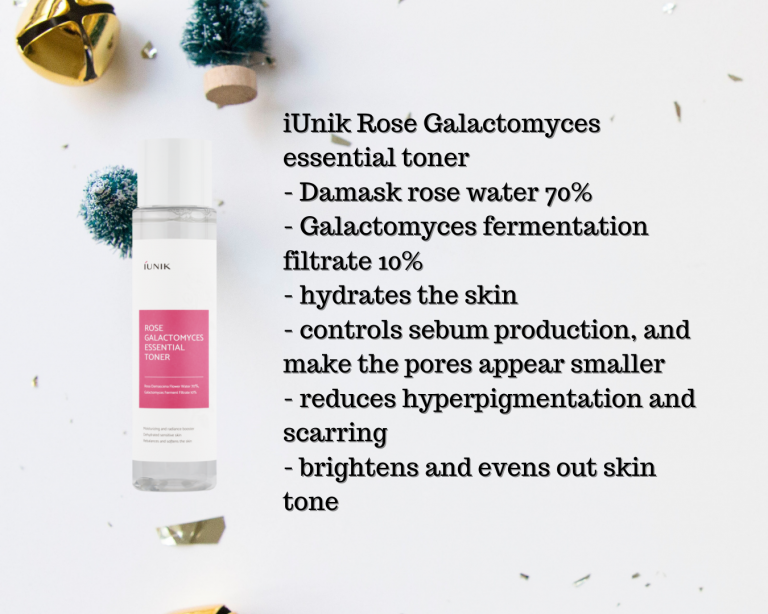 iUnik rose water essence toner