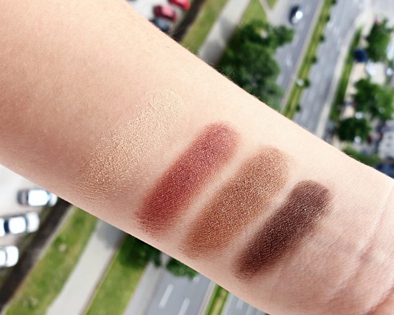 Eyeshadow swatches - left to right