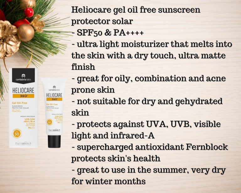 Heliocare gel oil free sunscreen заштитен фактор